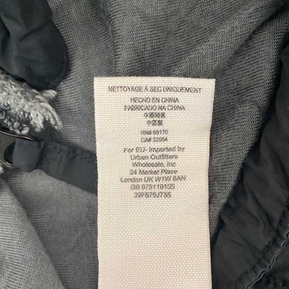 Free People black/gray hooded windbreaker jacket - Picture 14 of 15